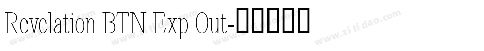 Revelation BTN Exp Out字体转换